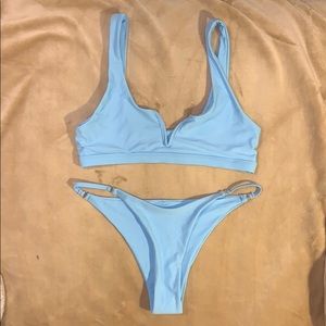 Blue bikini
